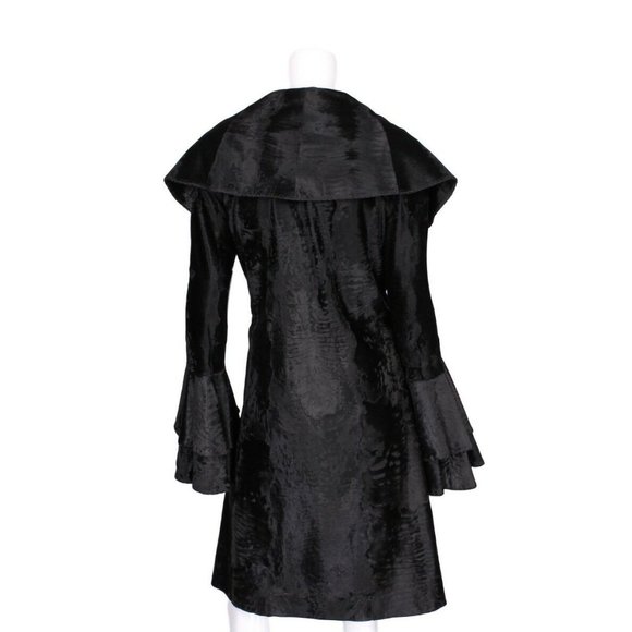 DENNIS BASSO Vintage Russian Broadtail Fur Coat - Picture 4 of 12